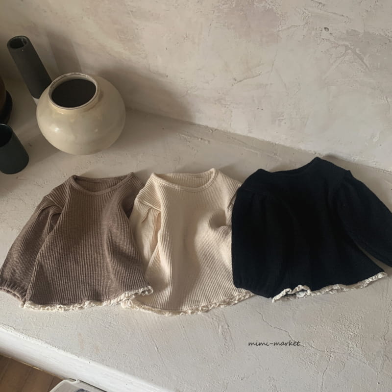 MIMI MARKET - Korean Children Fashion - #Kfashion4kids - Lace Rib Tee - 2