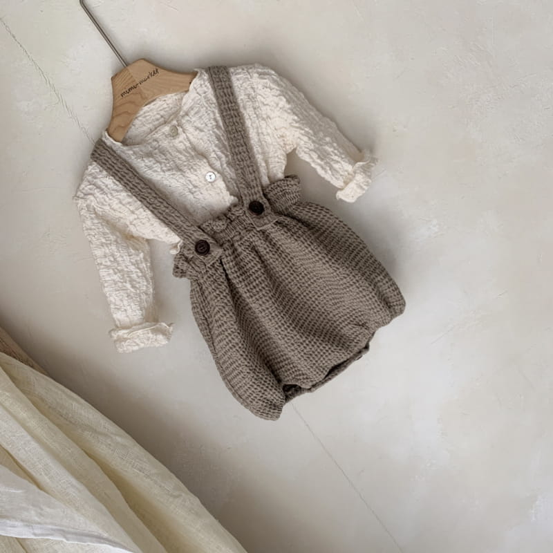 MIMI MARKET - Korean Children Fashion - #Kfashion4kids - Wafflrea Dungarees - 12