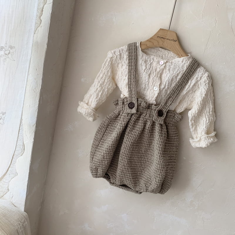 MIMI MARKET - Korean Children Fashion - #Kfashion4kids - Wafflrea Dungarees - 3