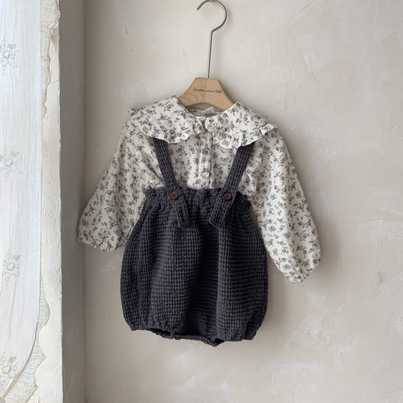 MIMI MARKET - Korean Children Fashion - #Kfashion4kids - Wafflrea Dungarees - 4