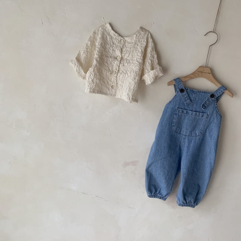MIMI MARKET - Korean Children Fashion - #Kfashion4kids - Momo Denim Dungarees - 2