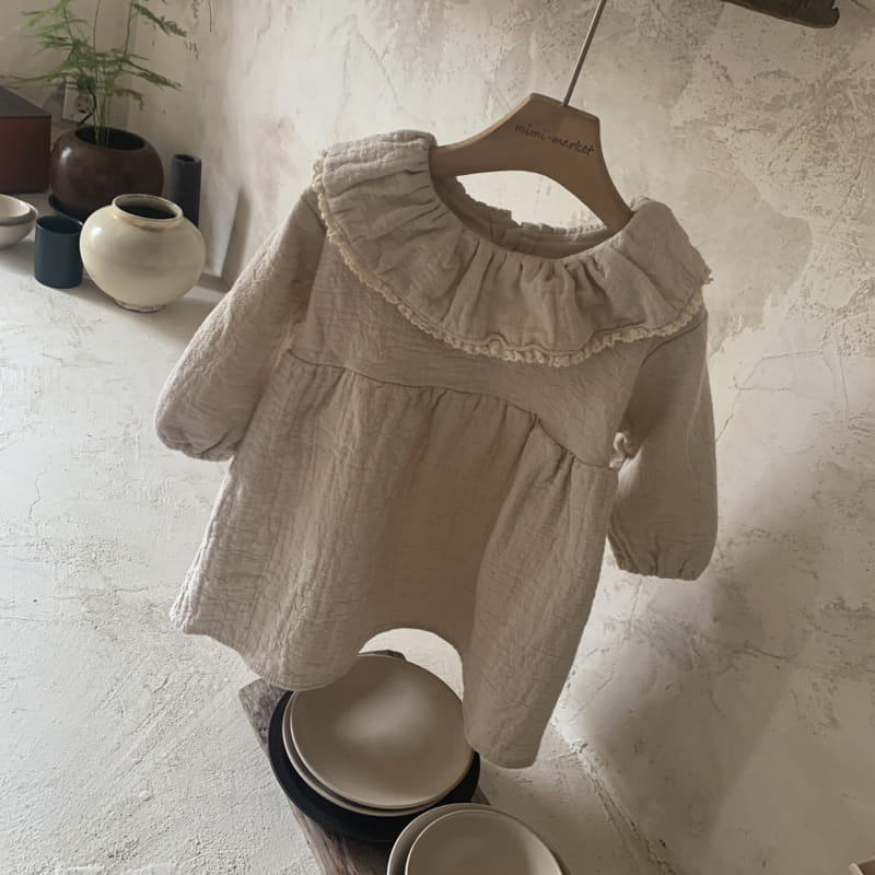 MIMI MARKET - Korean Children Fashion - #Kfashion4kids - Lace Toshon One-piece - 12