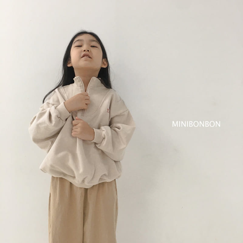 MINI BONGBONG - Korean Children Fashion - #Kfashion4kids - Half Neck Sweatshirt