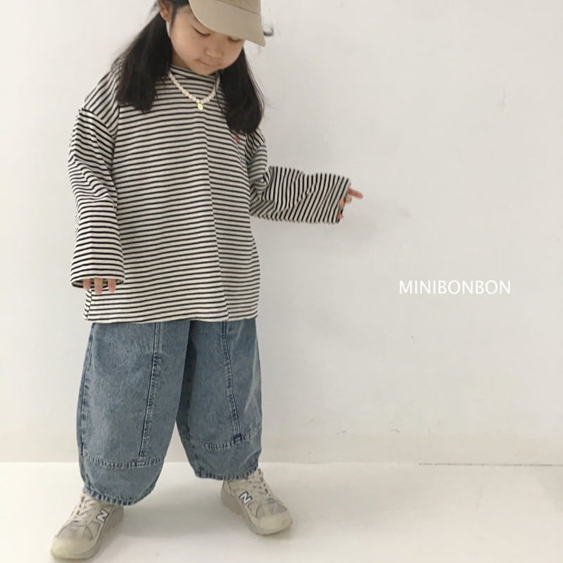 MINI BONGBONG - Korean Children Fashion - #Kfashion4kids - Mole Stripes Tee