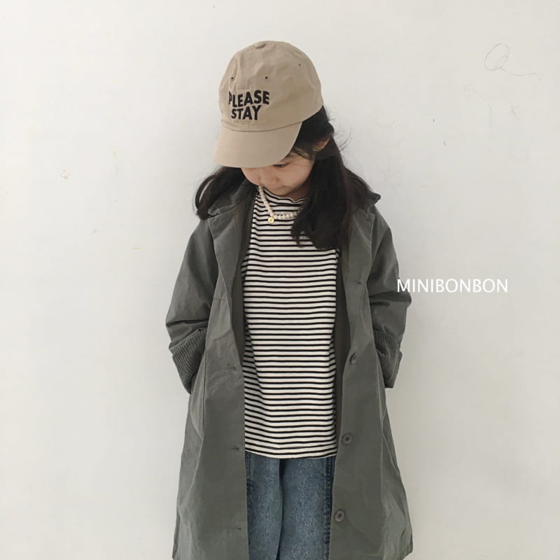 MINI BONGBONG - Korean Children Fashion - #Kfashion4kids - Mole Stripes Tee - 12