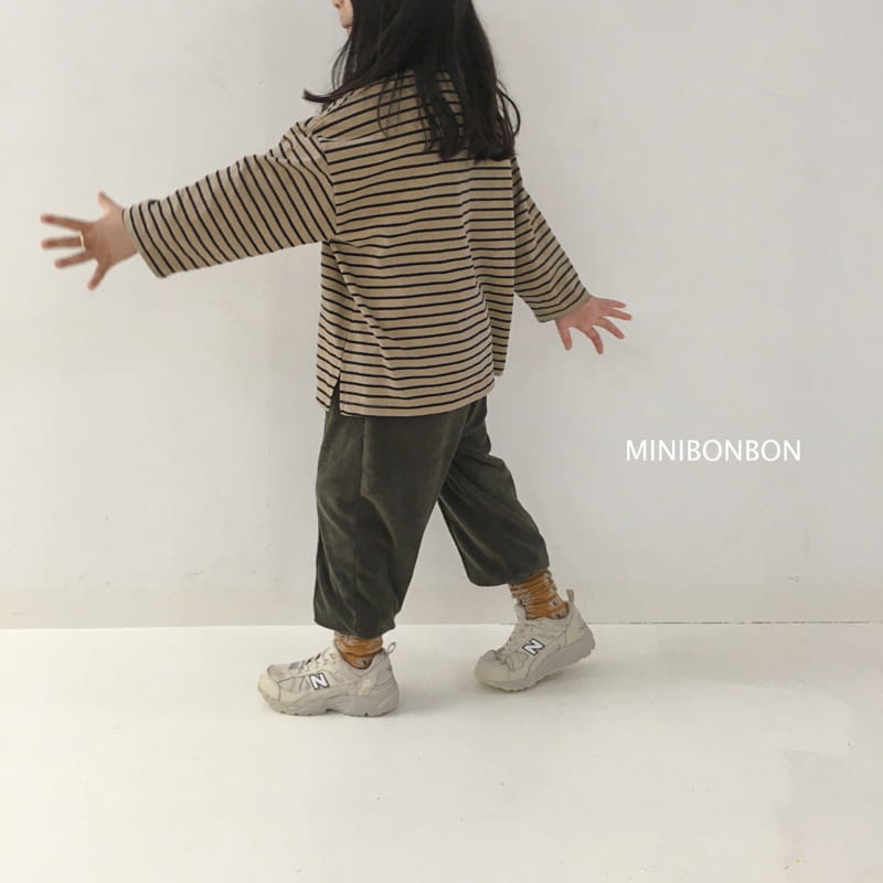MINI BONGBONG - Korean Children Fashion - #Kfashion4kids - Mole Stripes Tee - 4