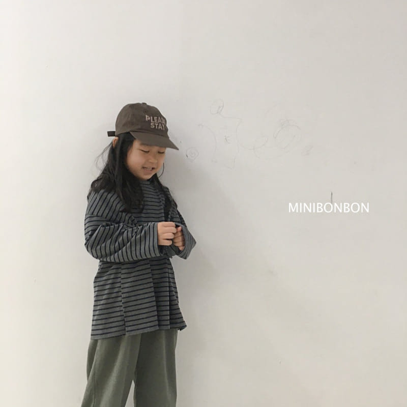 MINI BONGBONG - Korean Children Fashion - #Kfashion4kids - Mole Stripes Tee - 6