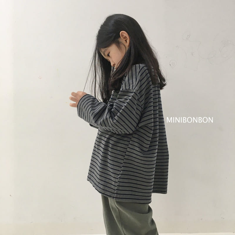MINI BONGBONG - Korean Children Fashion - #Kfashion4kids - Mole Stripes Tee - 7