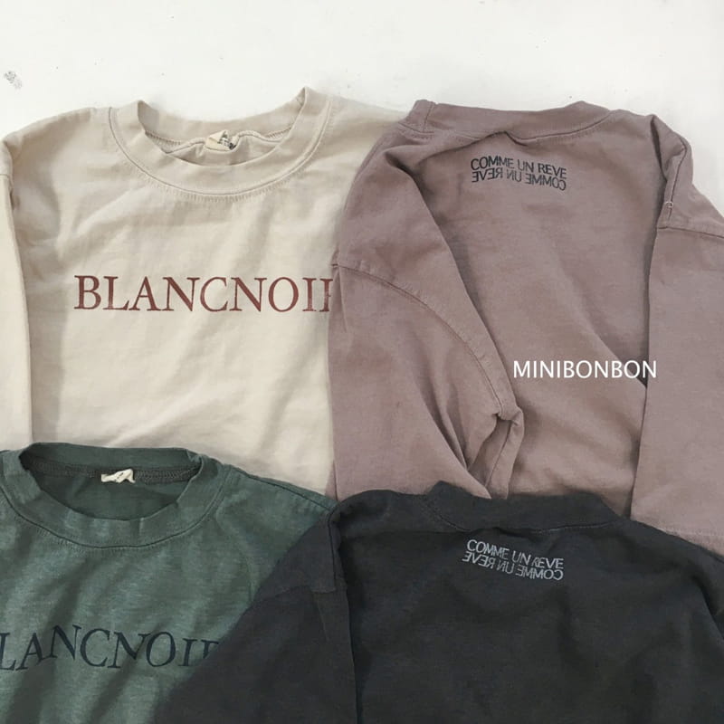 MINI BONGBONG - Korean Children Fashion - #Kfashion4kids - Blanc Noi Tee - 10