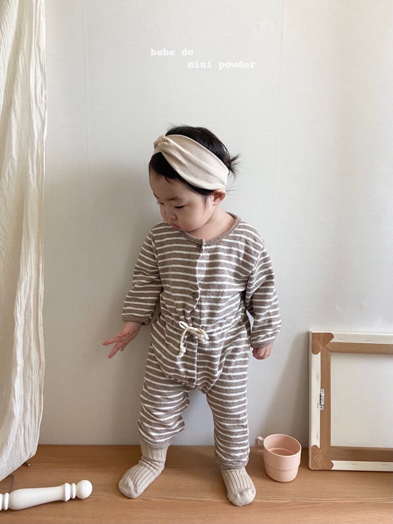 MINI POWDER - Korean Children Fashion - #Kfashion4kids - Stripe Bumbuk Bodysuit - 11