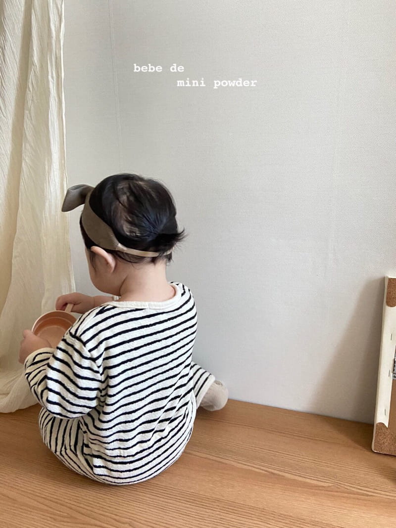 MINI POWDER - Korean Children Fashion - #Kfashion4kids - Stripe Bumbuk Bodysuit - 7