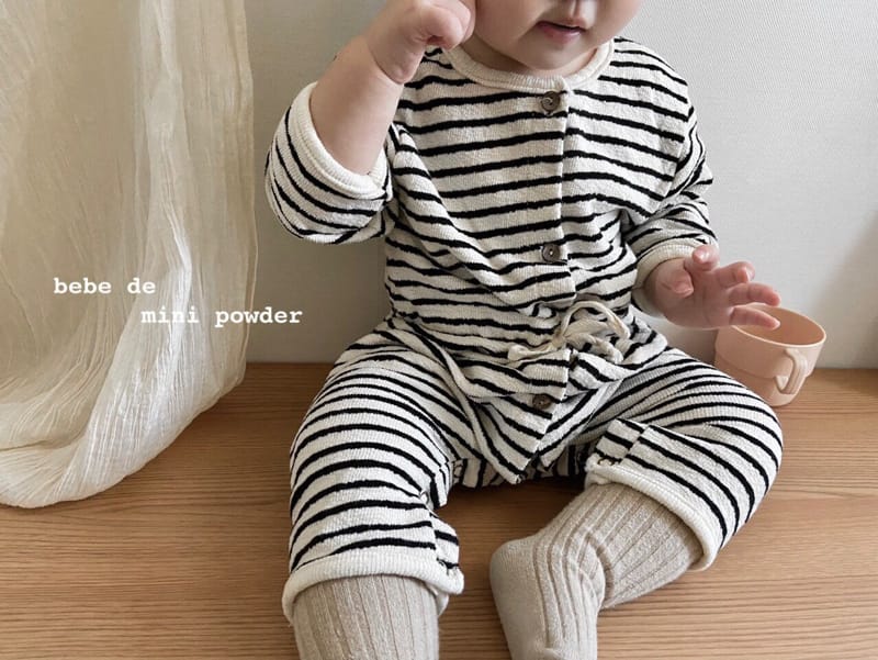 MINI POWDER - Korean Children Fashion - #Kfashion4kids - Stripe Bumbuk Bodysuit - 8