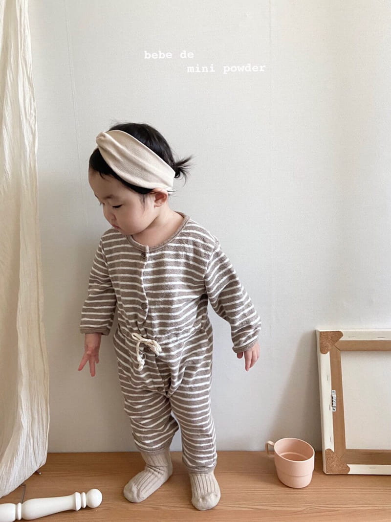 MINI POWDER - Korean Children Fashion - #Kfashion4kids - Stripe Bumbuk Bodysuit - 9