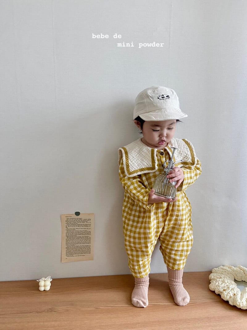 MINI POWDER - Korean Children Fashion - #Kfashion4kids - Check Sailor Bodysuit - 9