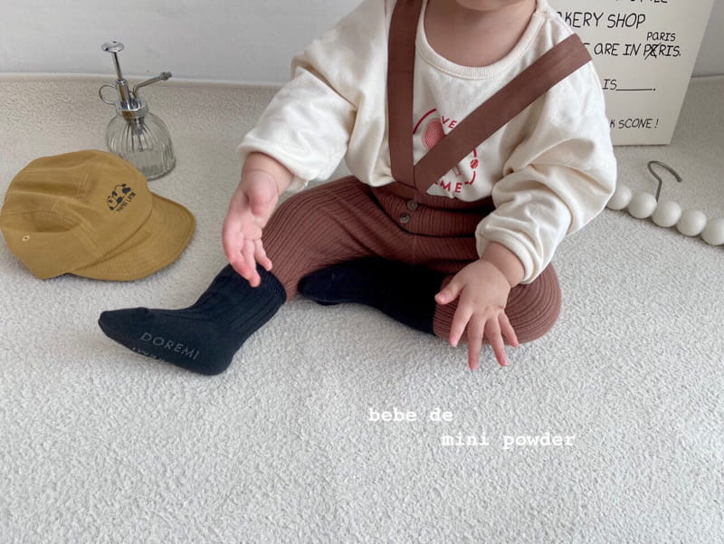 MINI POWDER - Korean Children Fashion - #Kfashion4kids - Band Button Leggings