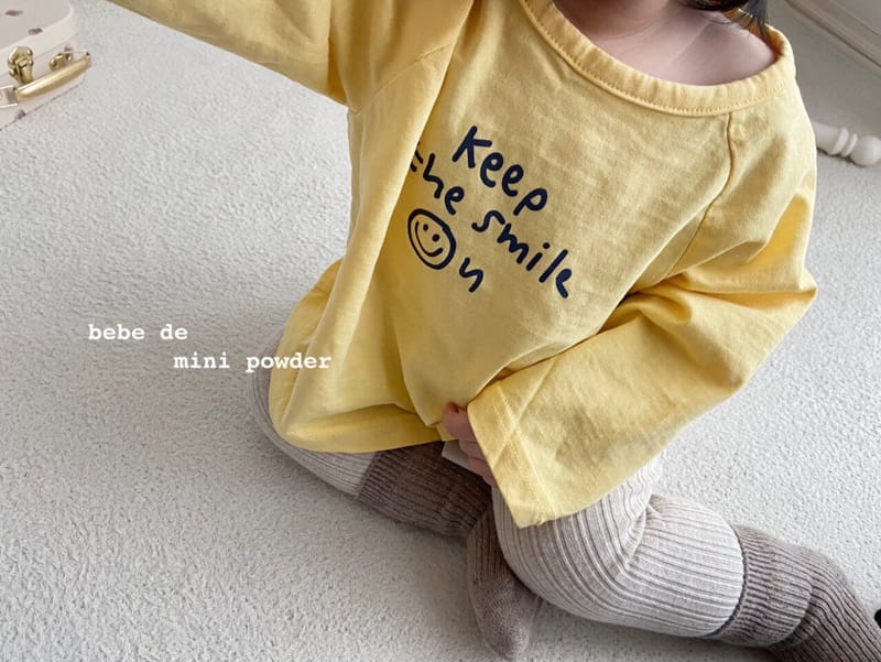 MINI POWDER - Korean Children Fashion - #Kfashion4kids - Smile Tee - 12