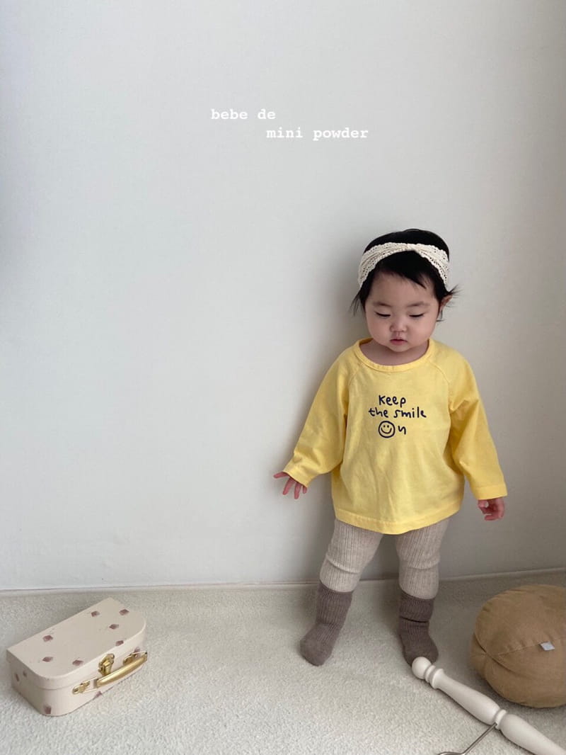MINI POWDER - Korean Children Fashion - #Kfashion4kids - Smile Tee - 7
