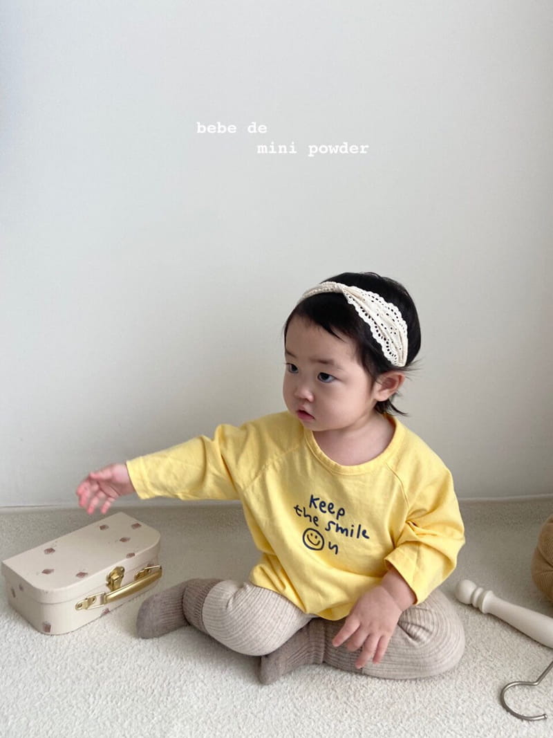 MINI POWDER - Korean Children Fashion - #Kfashion4kids - Smile Tee - 8