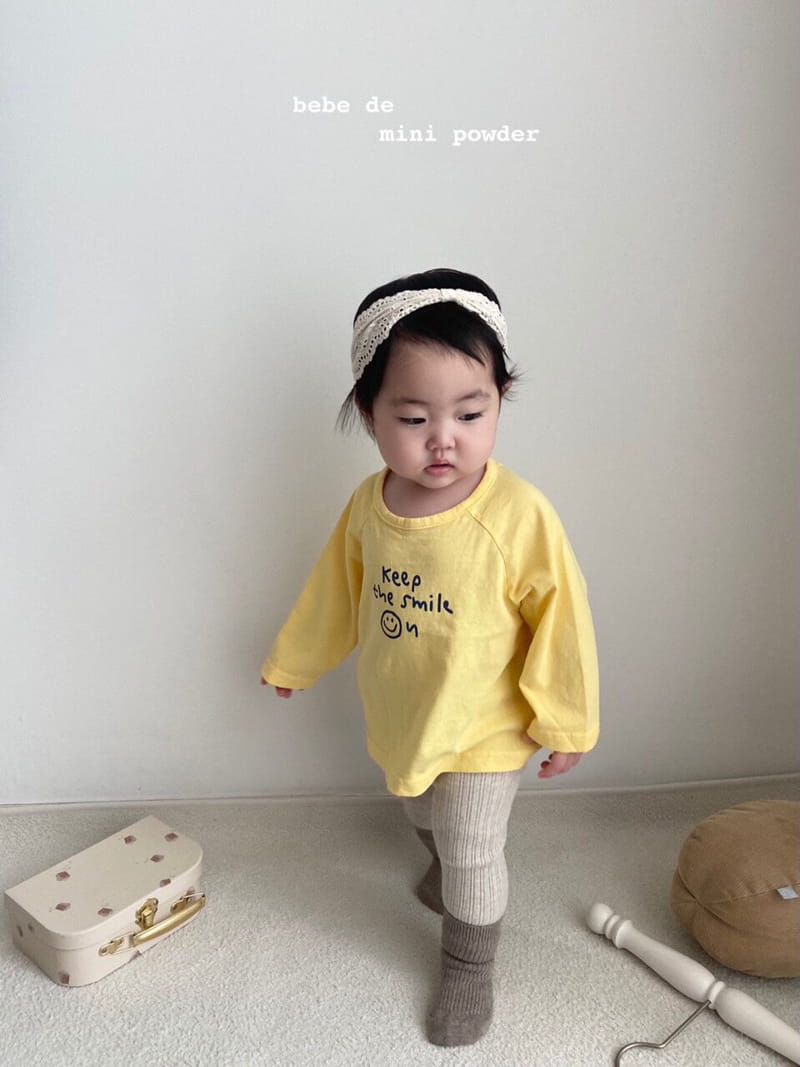 MINI POWDER - Korean Children Fashion - #Kfashion4kids - Smile Tee - 9
