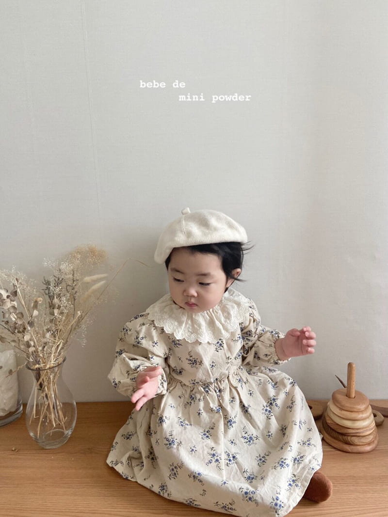 MINI POWDER - Korean Children Fashion - #Kfashion4kids - Flower One-piece Bodysuit - 2