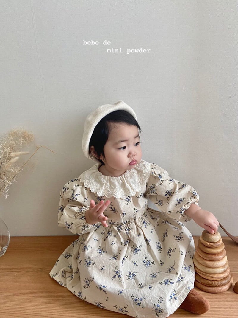 MINI POWDER - Korean Children Fashion - #Kfashion4kids - Flower One-piece Bodysuit - 3