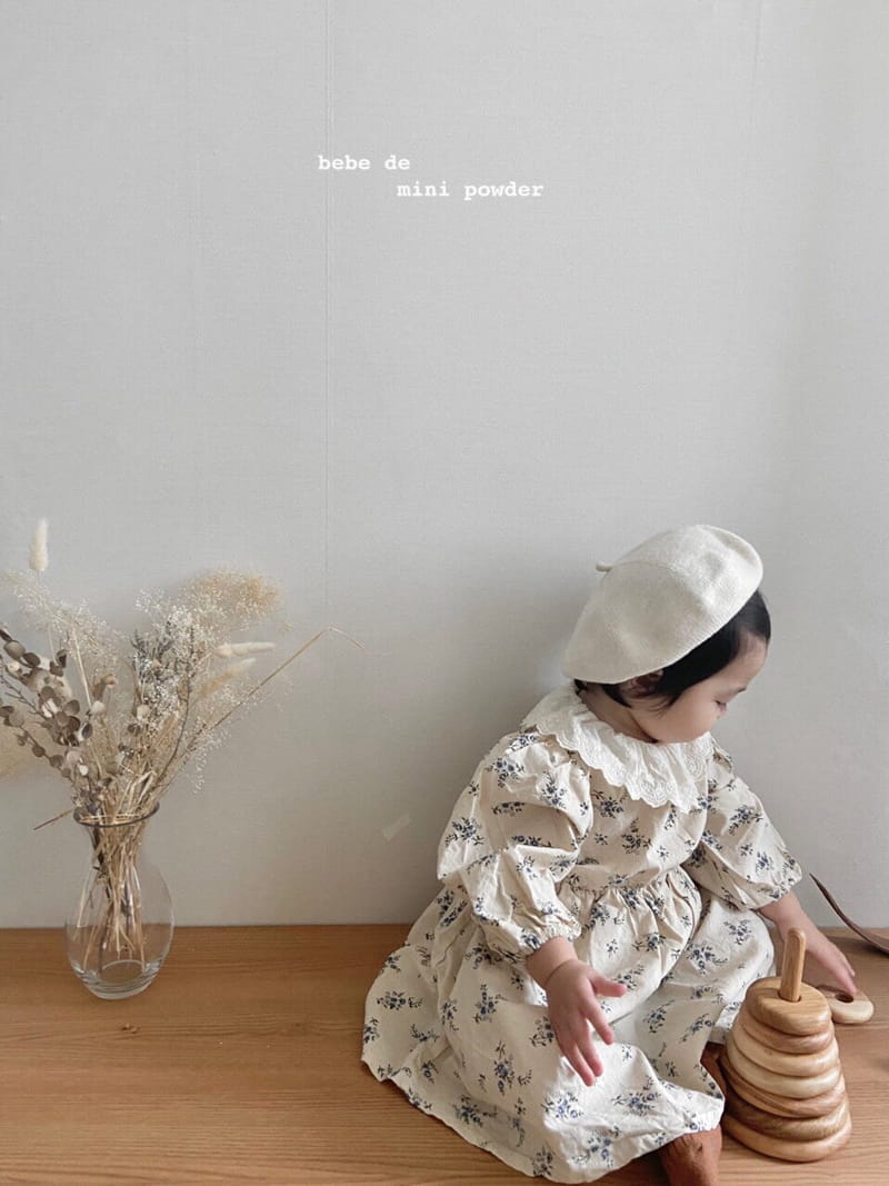 MINI POWDER - Korean Children Fashion - #Kfashion4kids - Flower One-piece Bodysuit - 7