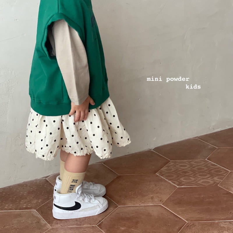 MINI POWDER - Korean Children Fashion - #Kfashion4kids - Dot Pocket Skirt - 2