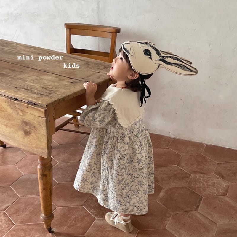 MINI POWDER - Korean Children Fashion - #Kfashion4kids - Floral Collar One-piece - 7