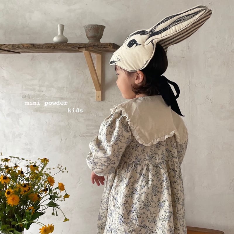 MINI POWDER - Korean Children Fashion - #Kfashion4kids - Floral Collar One-piece - 9