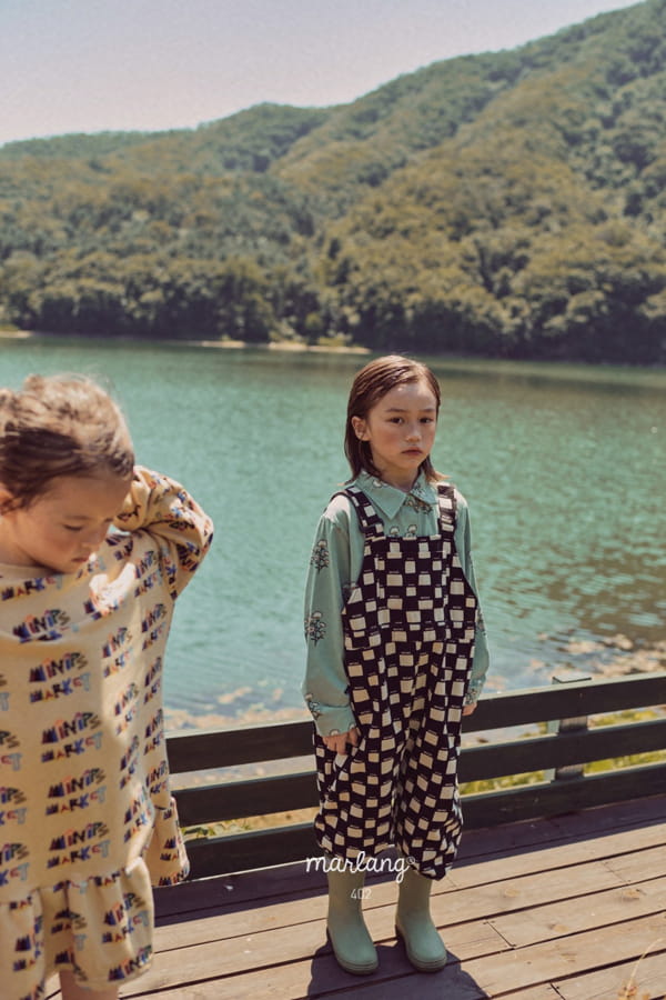 MINI PS MARKET - Korean Children Fashion - #Kfashion4kids - Chess Overalls - 6