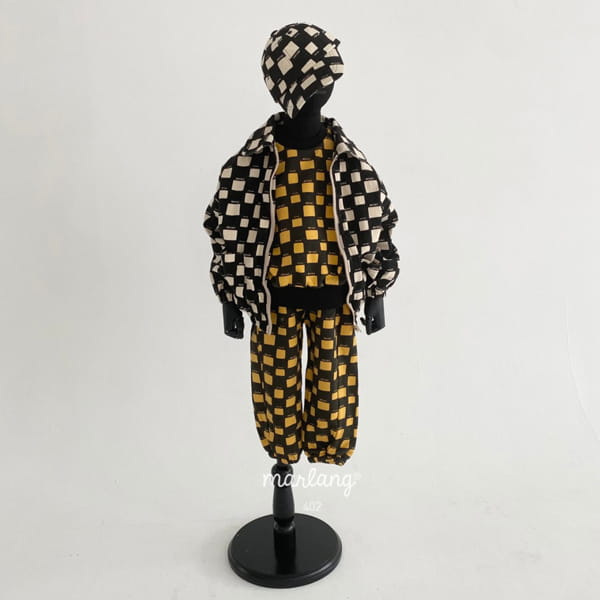 MINI PS MARKET - Korean Children Fashion - #Kfashion4kids - Mini Chess Jogger Pants