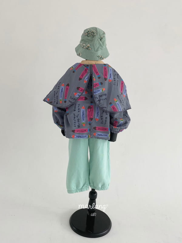 MINI PS MARKET - Korean Children Fashion - #Kfashion4kids - Wapen Embroidery Hooray Wide Jogger Pants - 6