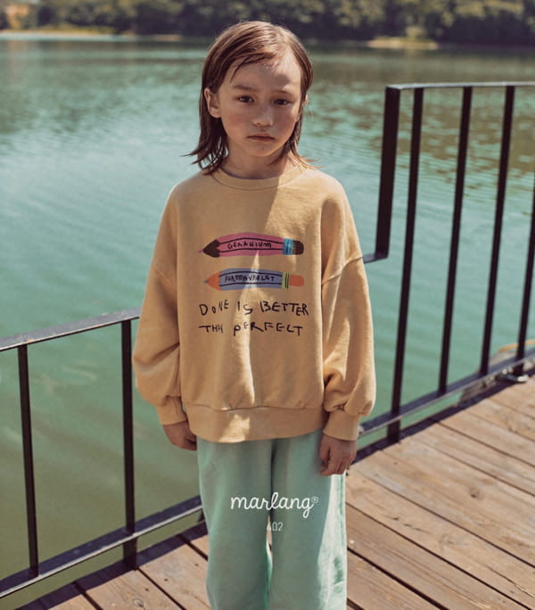 MINI PS MARKET - Korean Children Fashion - #Kfashion4kids - Wapen Embroidery Hooray Wide Jogger Pants - 8