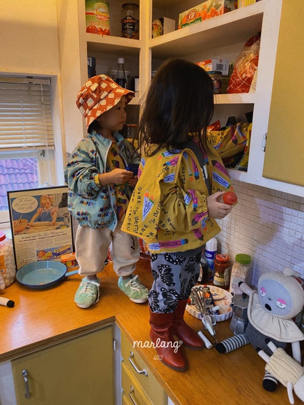 MINI PS MARKET - Korean Children Fashion - #Kfashion4kids - Big Flower Jogger Pants - 6