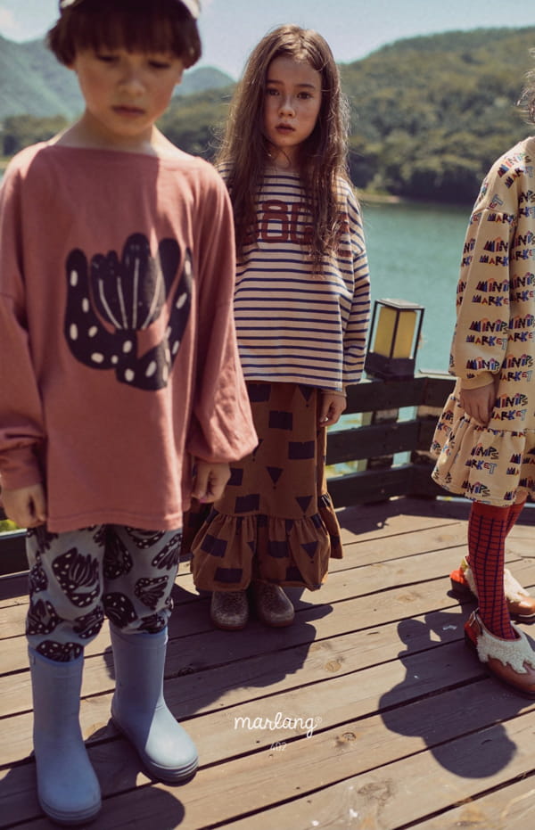 MINI PS MARKET - Korean Children Fashion - #Kfashion4kids - Big Flower Jogger Pants - 8