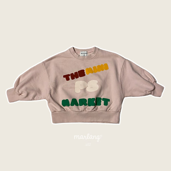 MINI PS MARKET - Korean Children Fashion - #Kfashion4kids - Diagonal English Sweatshirt