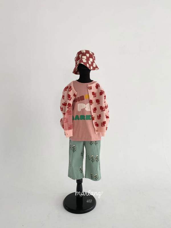 MINI PS MARKET - Korean Children Fashion - #Kfashion4kids - Diagonal English Stretchy Tee