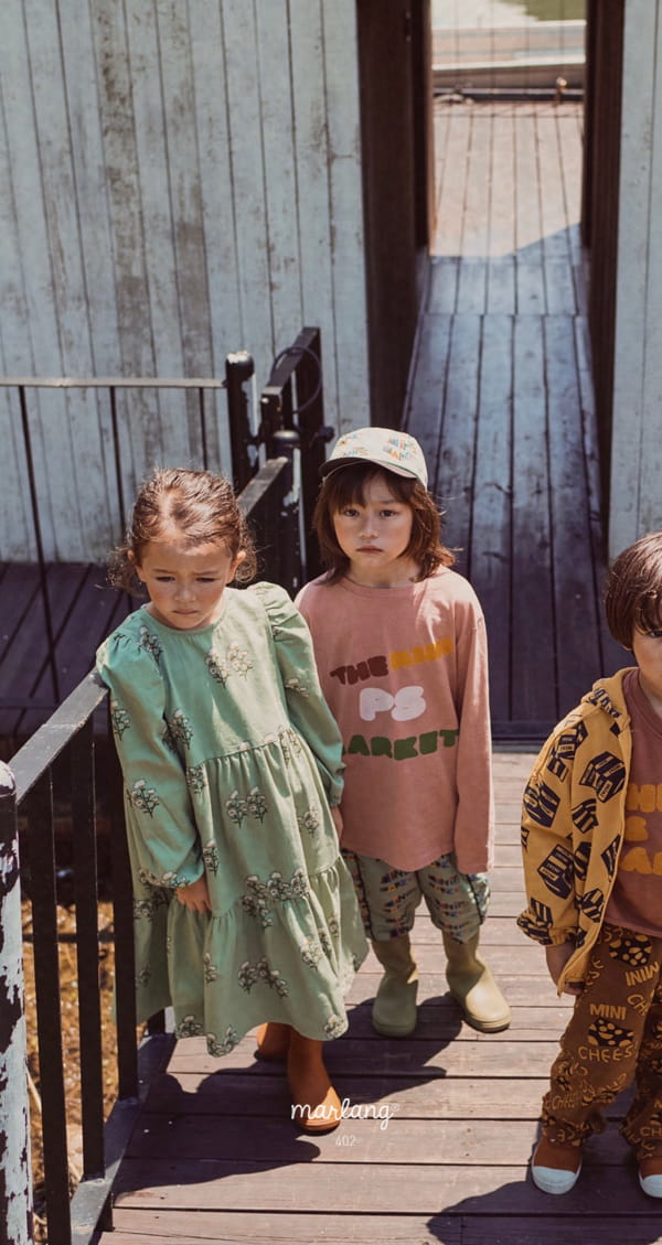 MINI PS MARKET - Korean Children Fashion - #Kfashion4kids - Diagonal English Stretchy Tee - 2