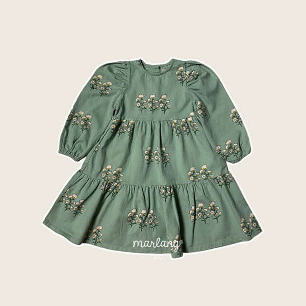 MINI PS MARKET - Korean Children Fashion - #Kfashion4kids - Flower Cancan One-piece