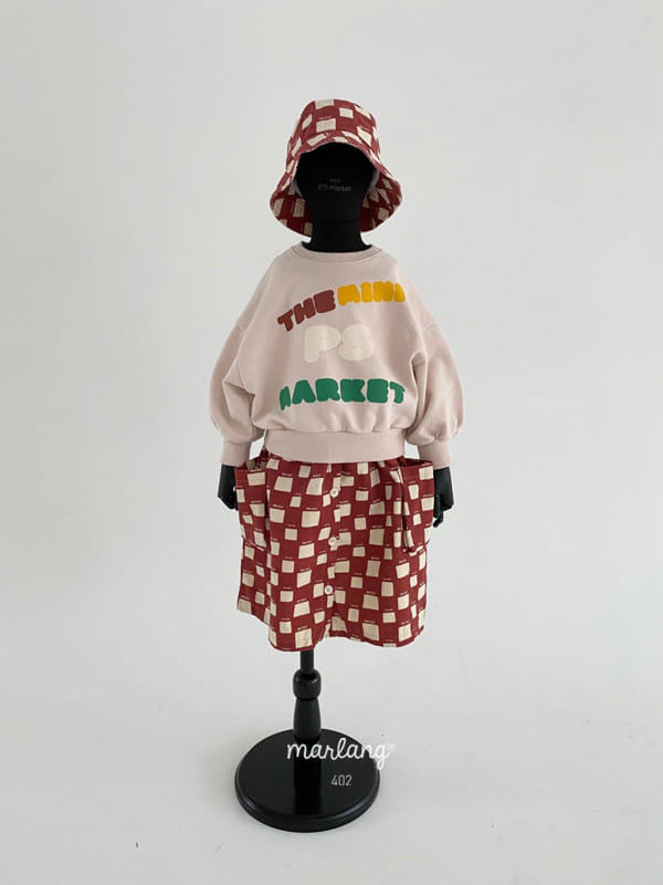 MINI PS MARKET - Korean Children Fashion - #Kfashion4kids - Chess Suspender Skirt
