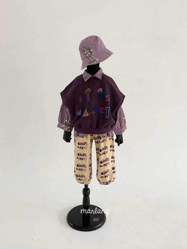 MINI PS MARKET - Korean Children Fashion - #Kfashion4kids - Multi Mini Wide Jogger Pants - 4
