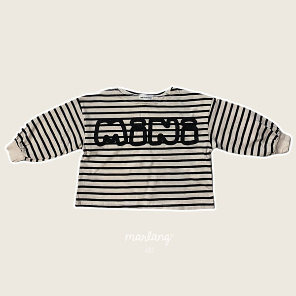 MINI PS MARKET - Korean Children Fashion - #Kfashion4kids - Stripe Print Tee