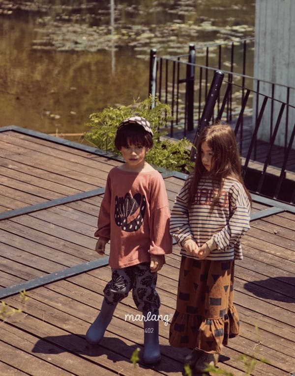MINI PS MARKET - Korean Children Fashion - #Kfashion4kids - Stripe Print Tee - 9