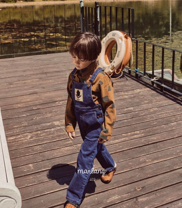 MINI PS MARKET - Korean Children Fashion - #Kfashion4kids - Denim Overalls - 2