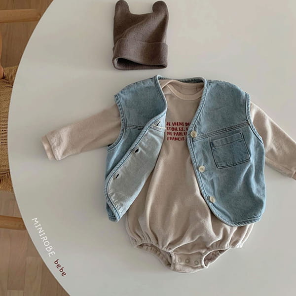 MINI ROBE - Korean Children Fashion - #Kfashion4kids - Denimn Vest Outer - 10