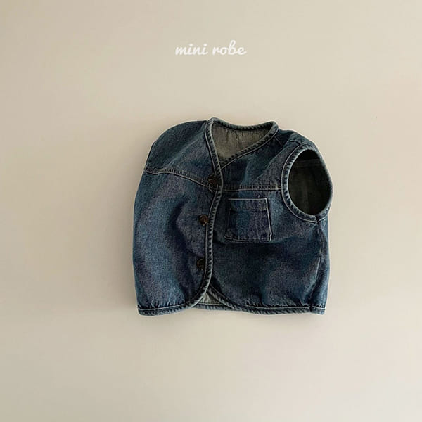 MINI ROBE - Korean Children Fashion - #Kfashion4kids - Denimn Vest Outer - 5