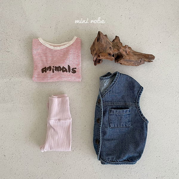 MINI ROBE - Korean Children Fashion - #Kfashion4kids - Denimn Vest Outer - 8