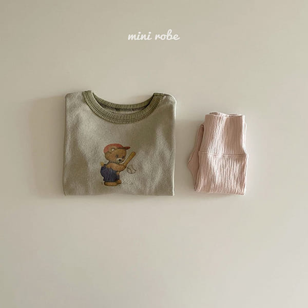 MINI ROBE - Korean Children Fashion - #Kfashion4kids - Bear Bear Tee - 6