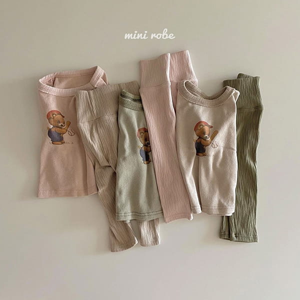 MINI ROBE - Korean Children Fashion - #Kfashion4kids - Bear Bear Tee - 9