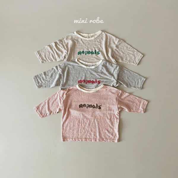 MINI ROBE - Korean Children Fashion - #Kfashion4kids - Animal Tee - 3